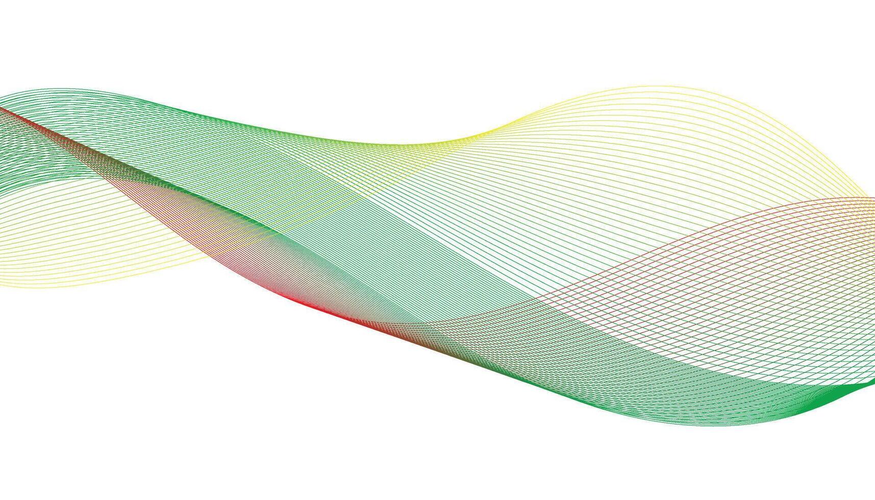Abstract Wave Background with Gradient Lines vector