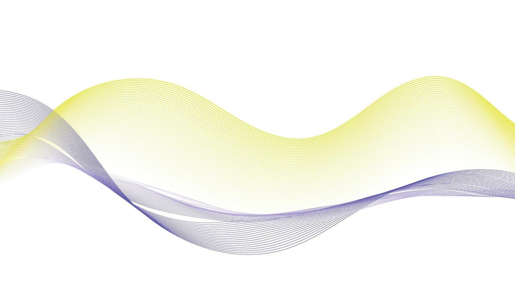Yellow and Purple Abstract Wave Background vector