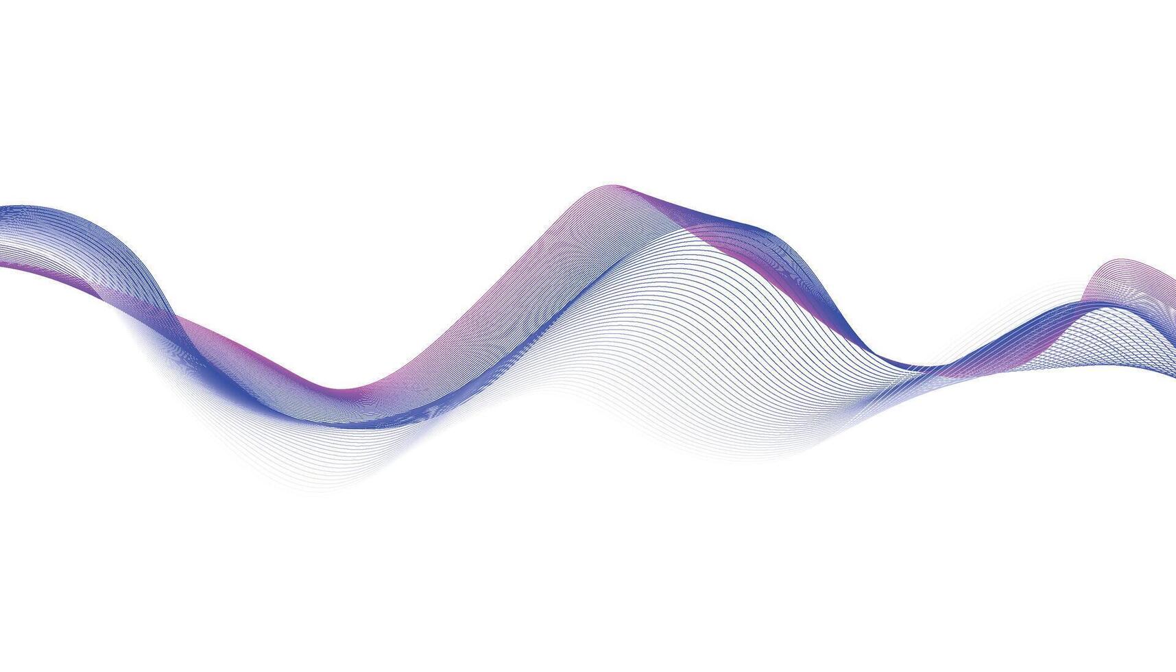 Purple and Pink Abstract Wave Background, Smooth Flowing Gradient Lines vector