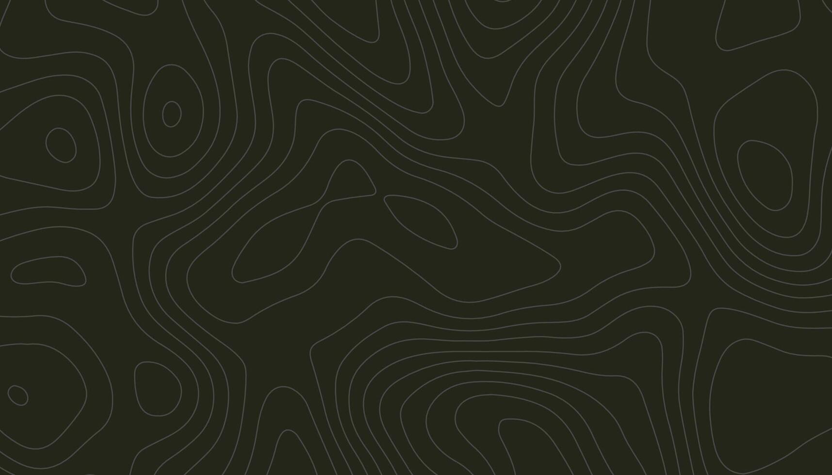 Dark Minimal Topographic Map Background with Contour Lines vector