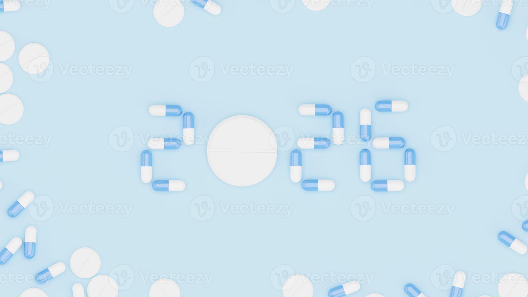 3D render Healthcare and Pharmaceutical Trends for 2026 health technology innovation concept photo