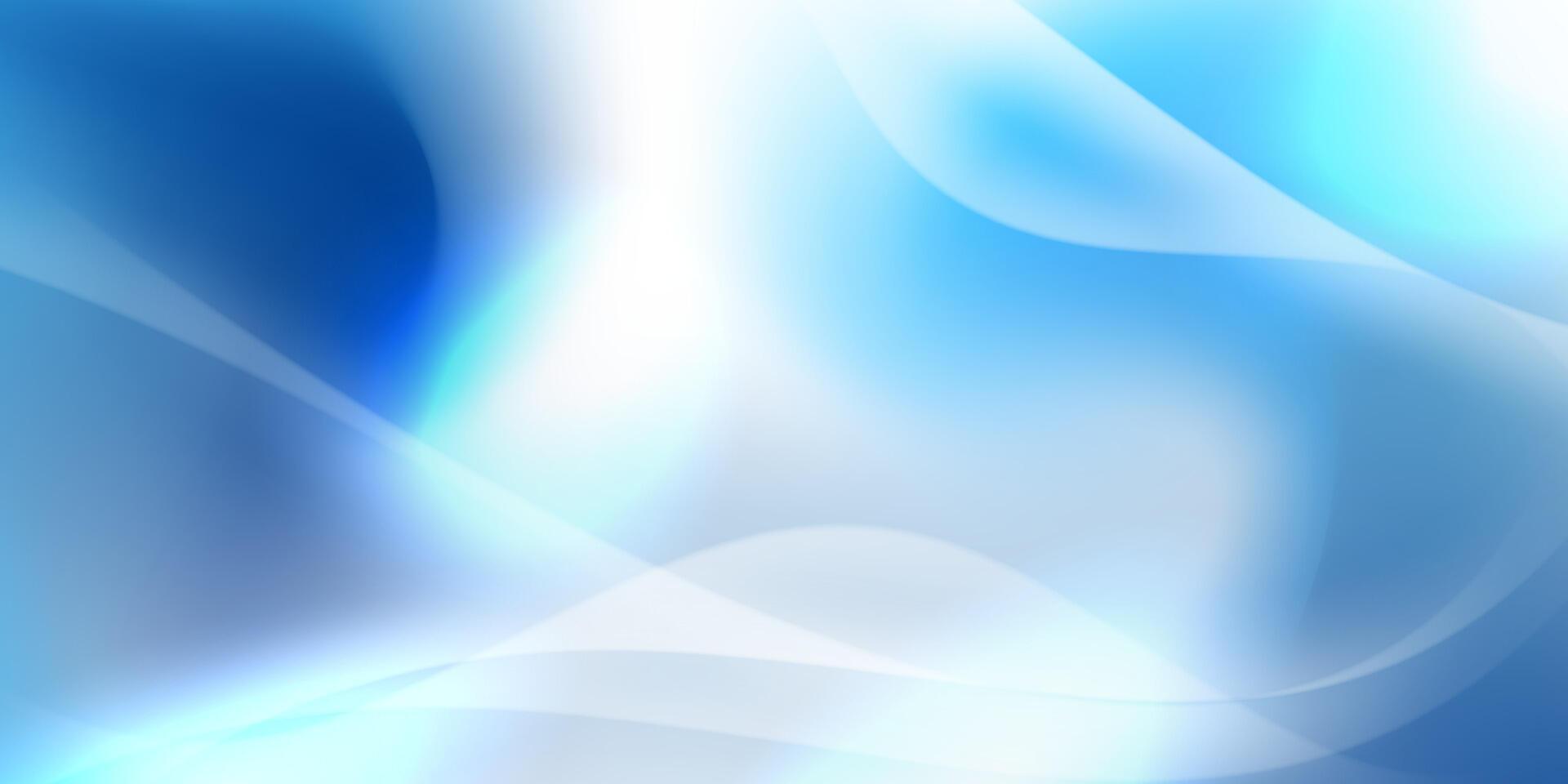 Blue abstract background with waves vector
