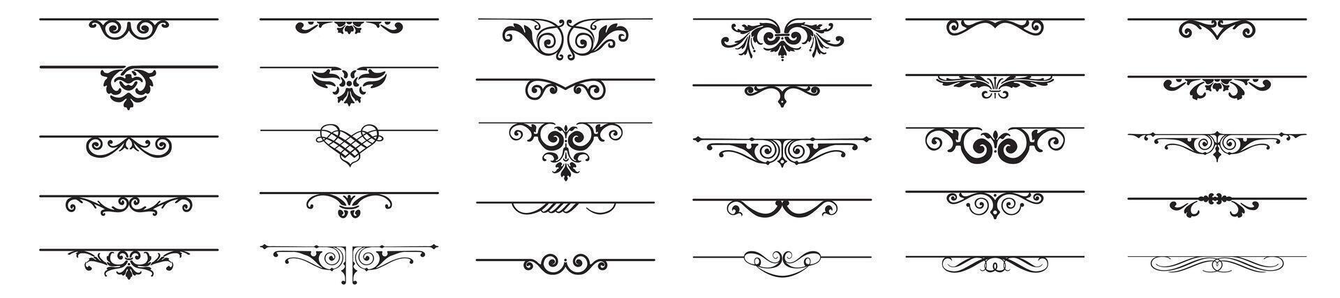 Dividers and design elements collection. vector