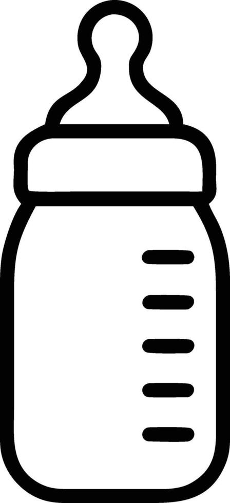 Baby bottle feeding nipple infant milk newborn child toddler drink care container equipment accessory design vector