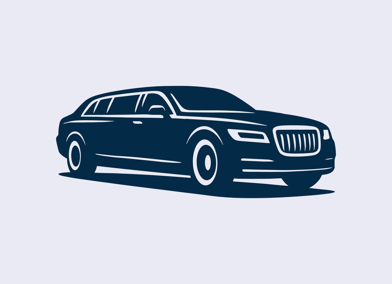 Limousine Logo Luxury Car Service Emblem Design vector