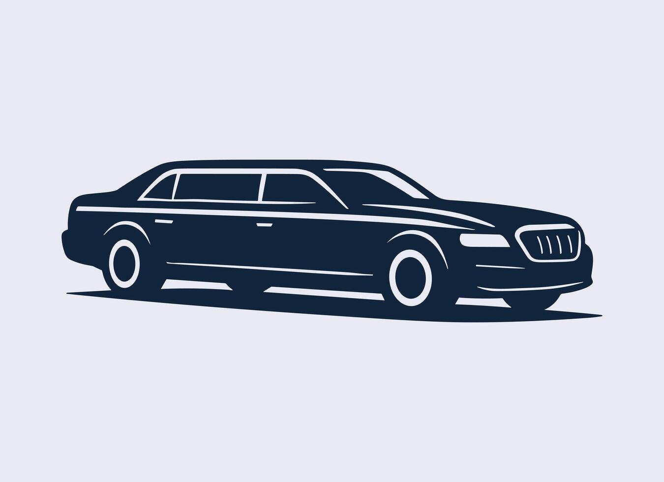 Elegant Limousine Logo Luxury Transportation vector