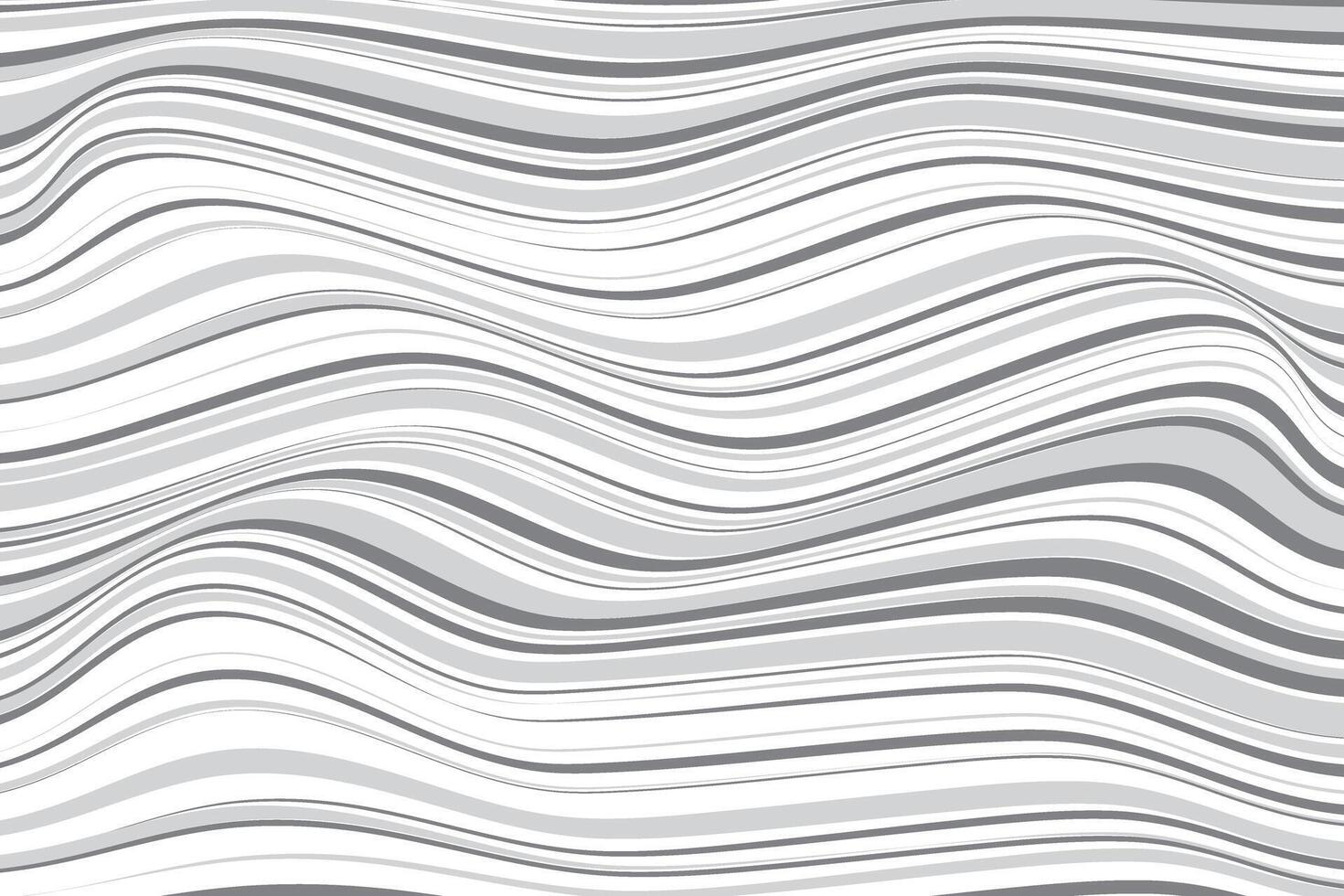 simple abstract dark light ash grey thin to thick horizontal wavy distort line pattern abstract wavy lines texture vector