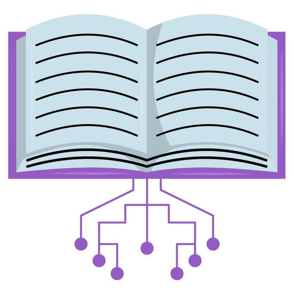 Digital Knowledge Book vector