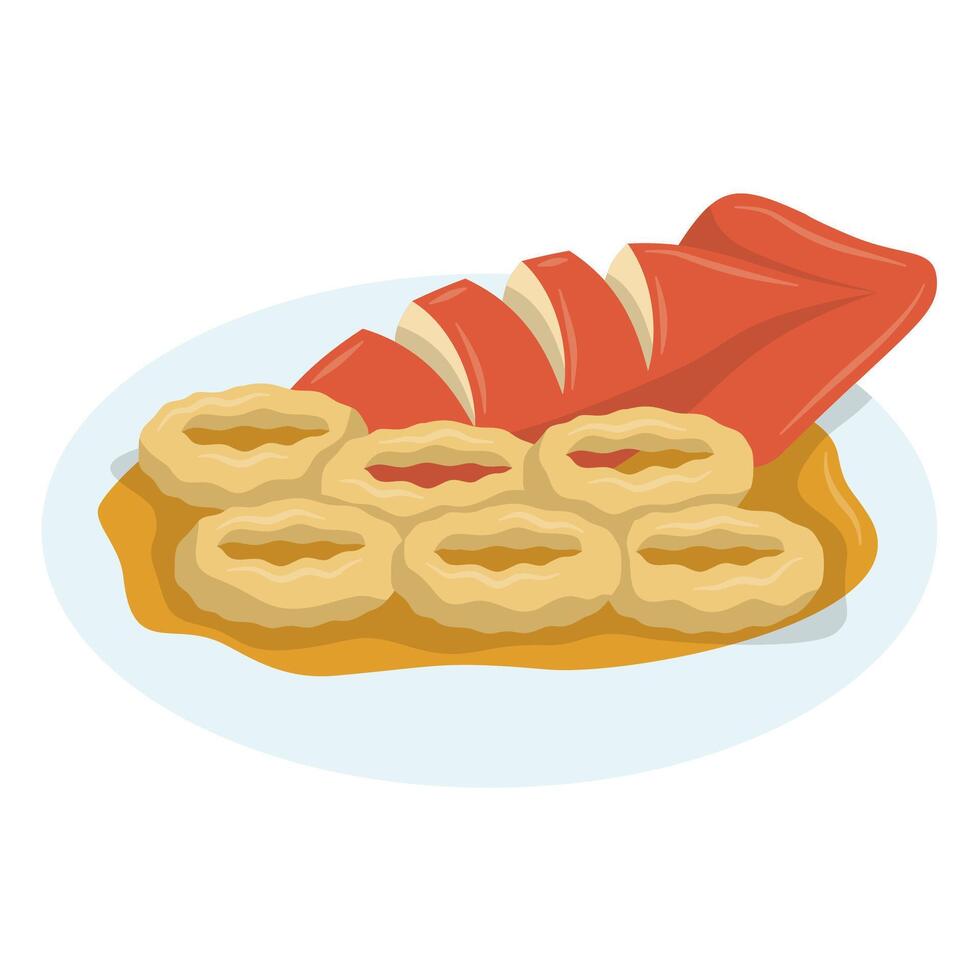 Squid Rings Platter vector