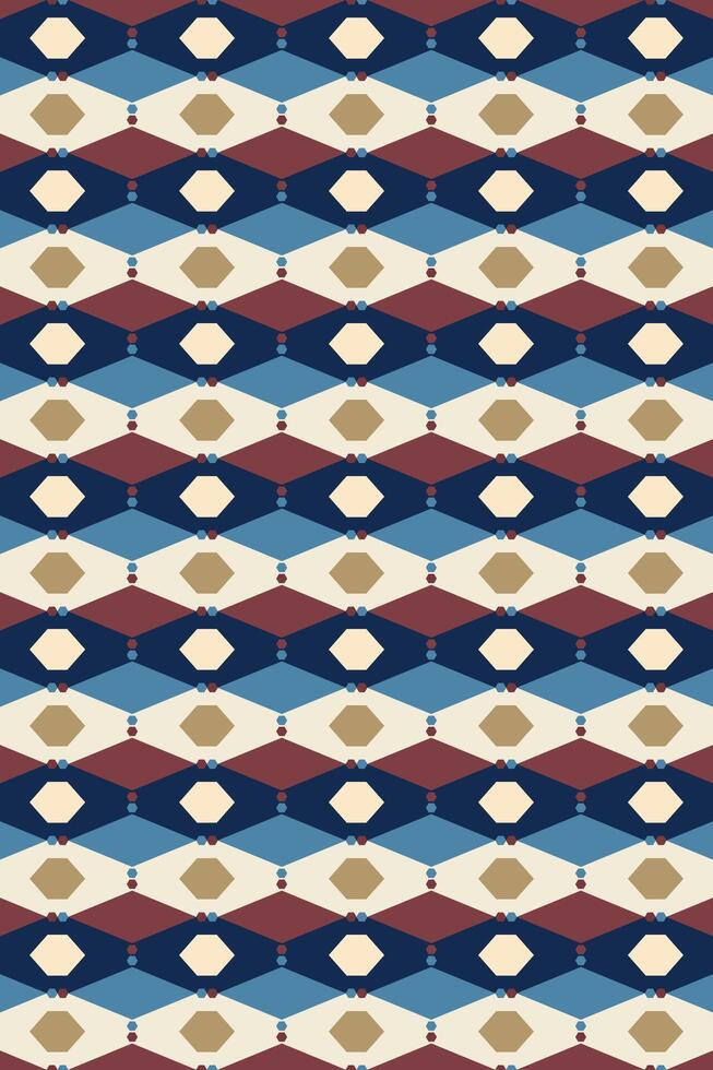 Geometrical Repeat Hexagonal Pattern vector