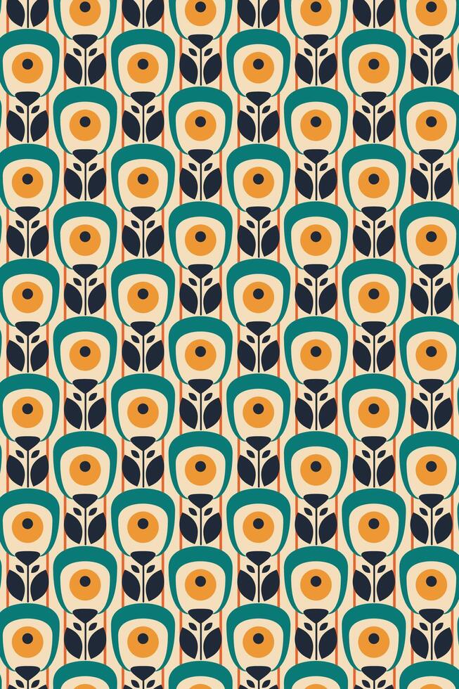 Green Yellow Robot Head Style Pattern vector