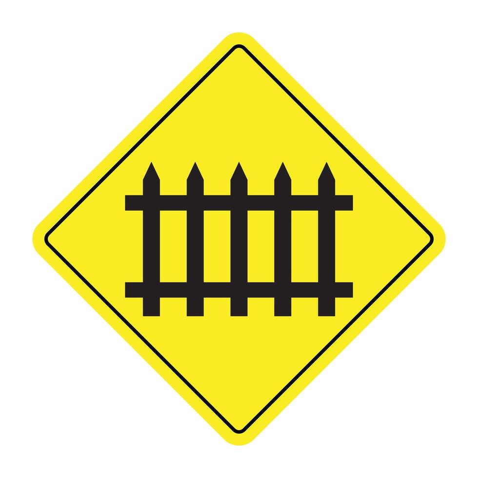 The Illustration of Railway Crossing Barriers vector