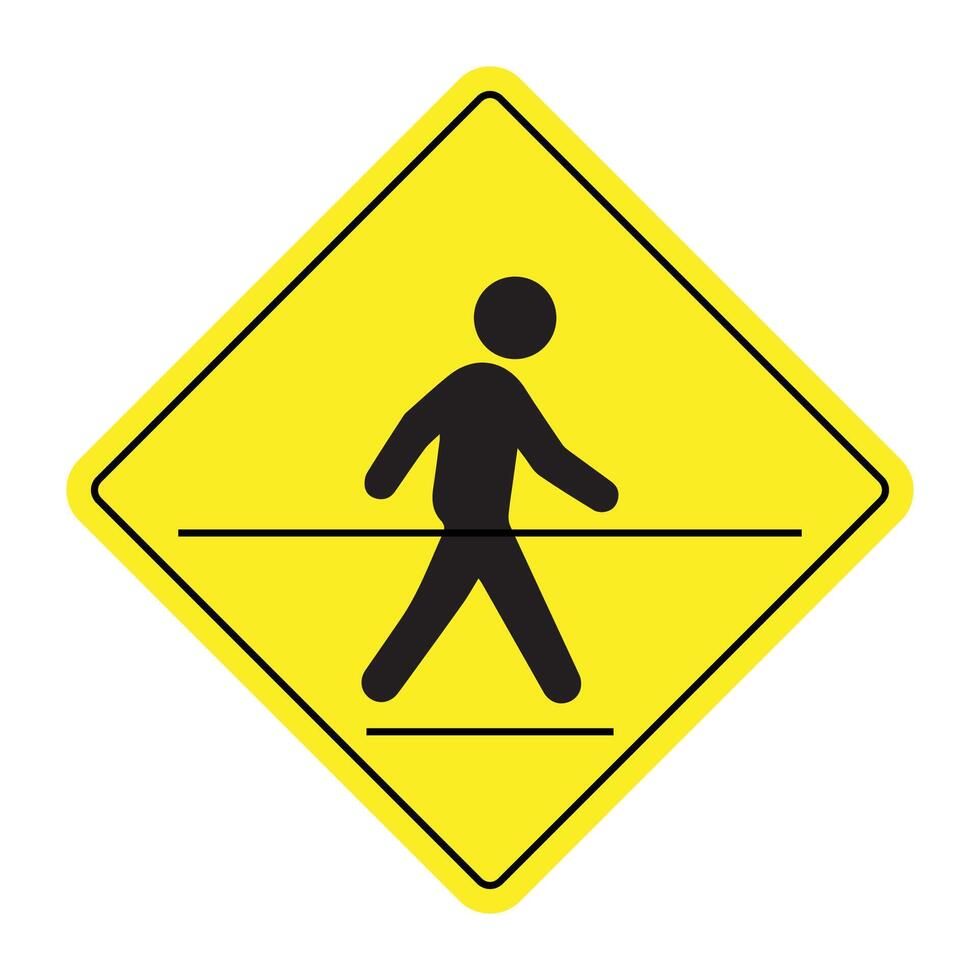 The Illustration of Pedestrian Crossroad vector