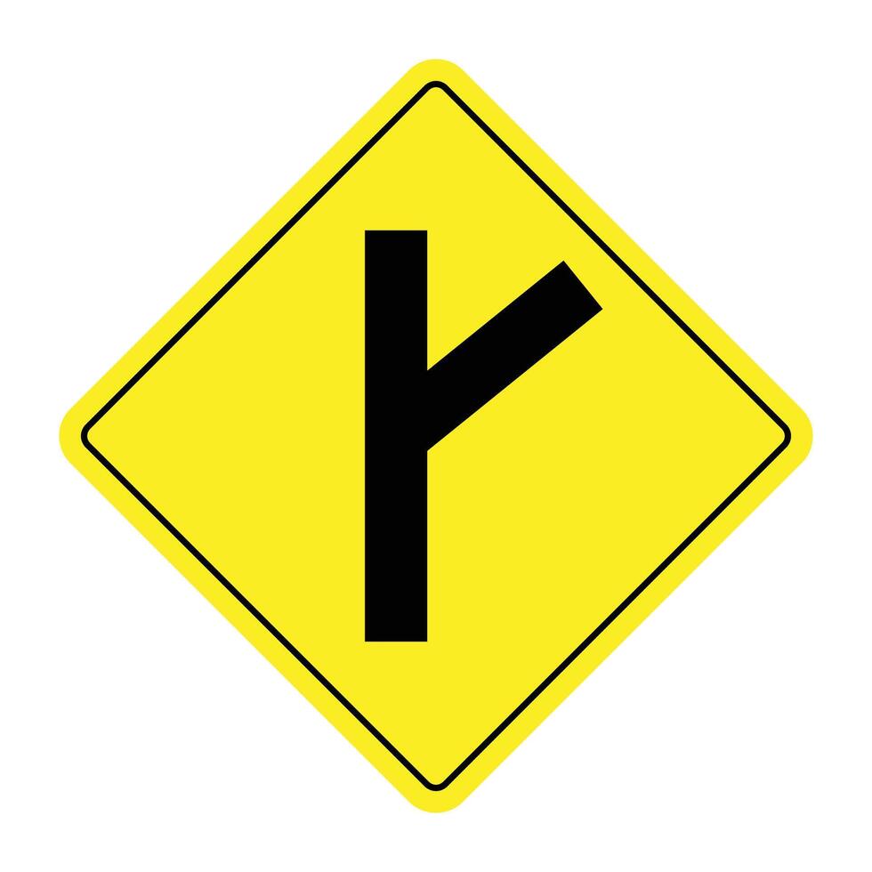 The Illustration of Side Road Diagonal vector