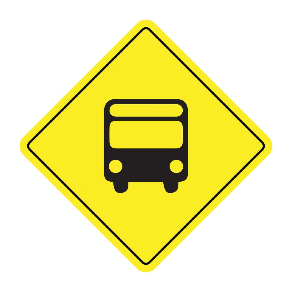The Illustration of Bus Track vector