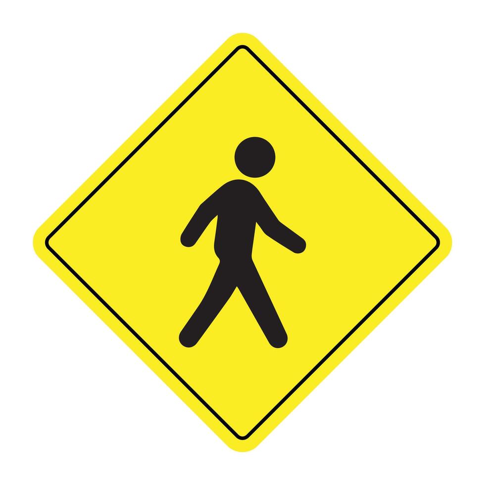 The Illustration of Pedestrian sign vector