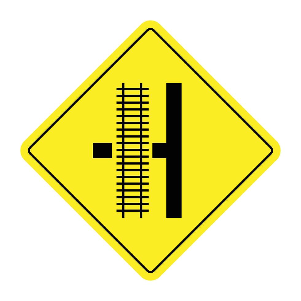 The Illustration of Railway Crossroad vector