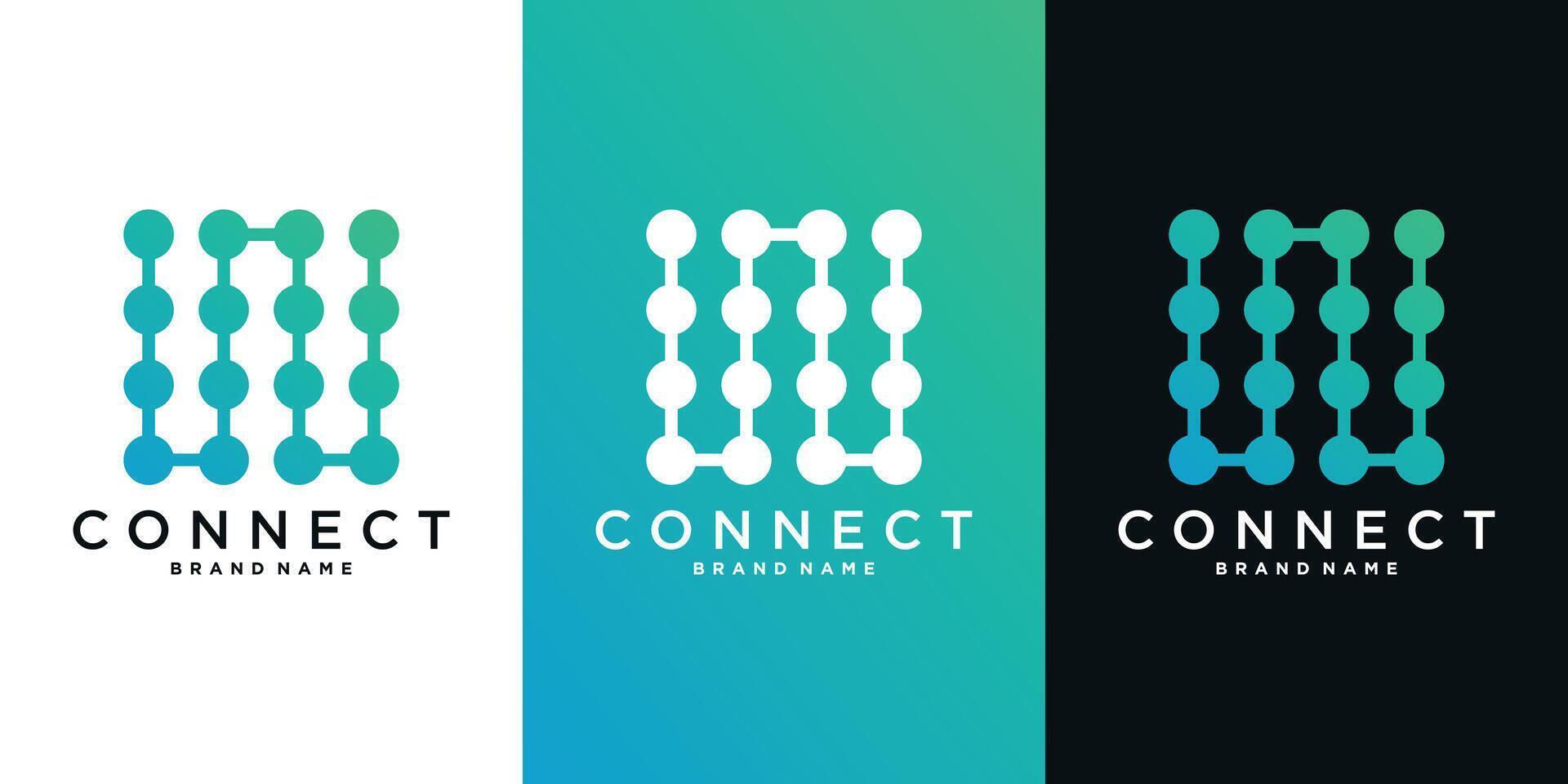Molecule tech logo designs. Creative shape modern concept. Premium vector