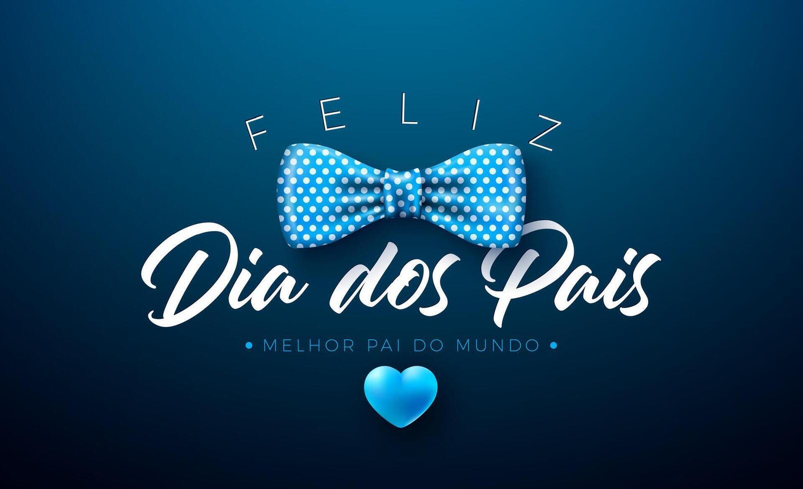 Father's Day greeting with bowtie vector