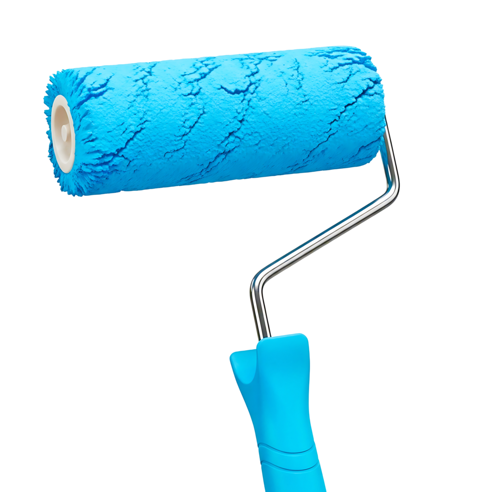 Blue Paint Roller for Home Renovation and DIY Projects png
