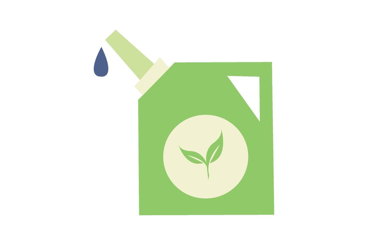 Environmentally friendly oil. Ecology Symbol Illustration. vector