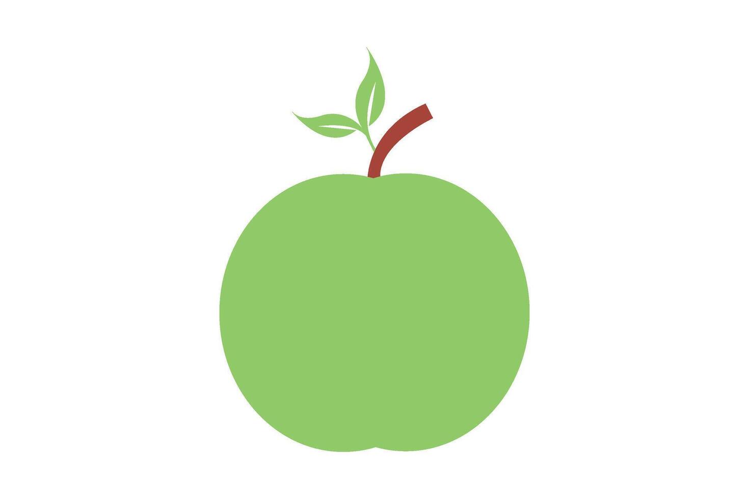 organic apples. Ecology Symbol Illustration. vector
