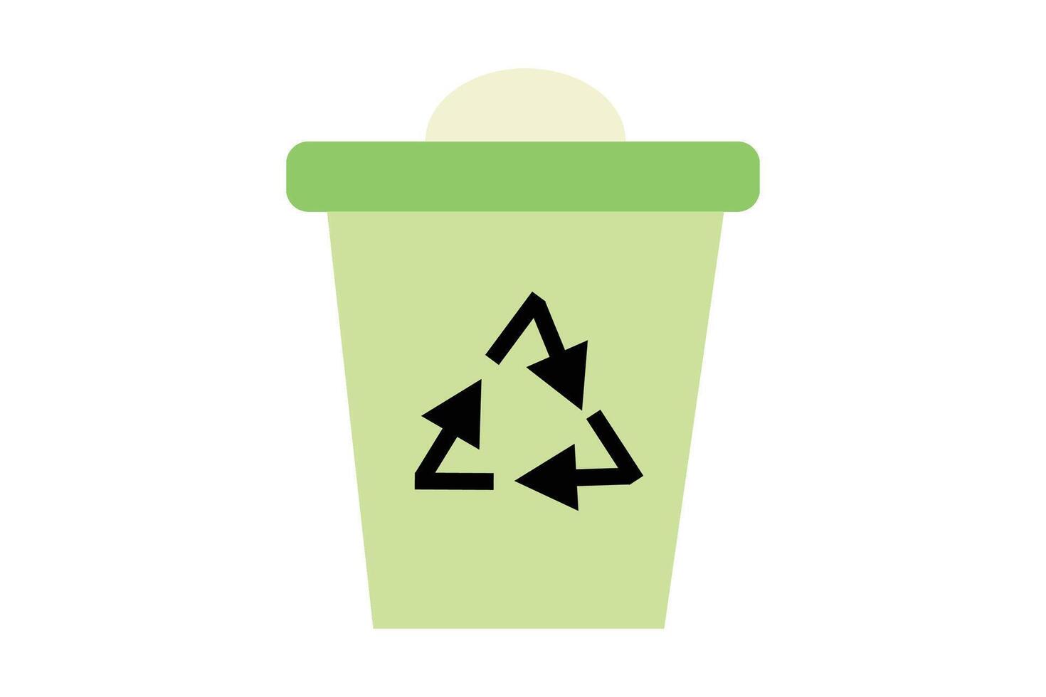 Recycling bin. Ecology Symbol Illustration vector