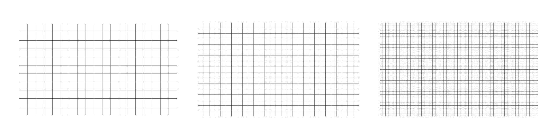 Square net line background set vector