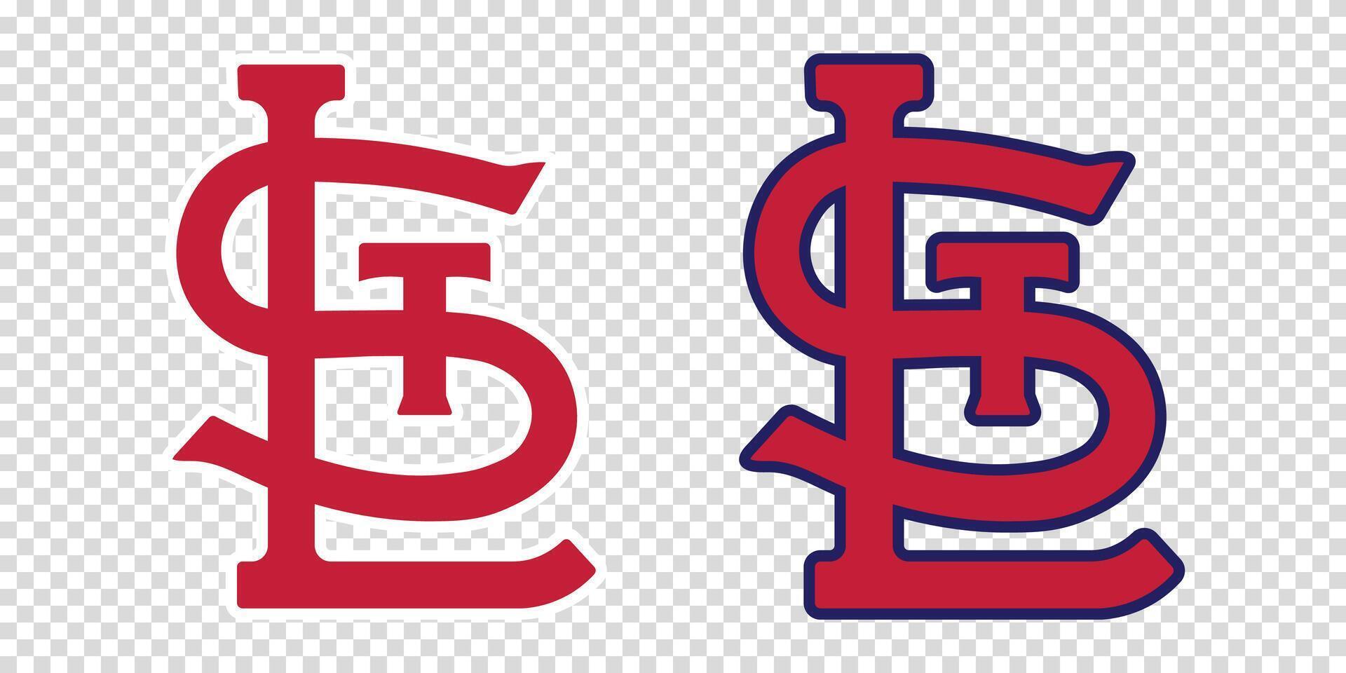 Mlb team logo St louis cardinals. vector