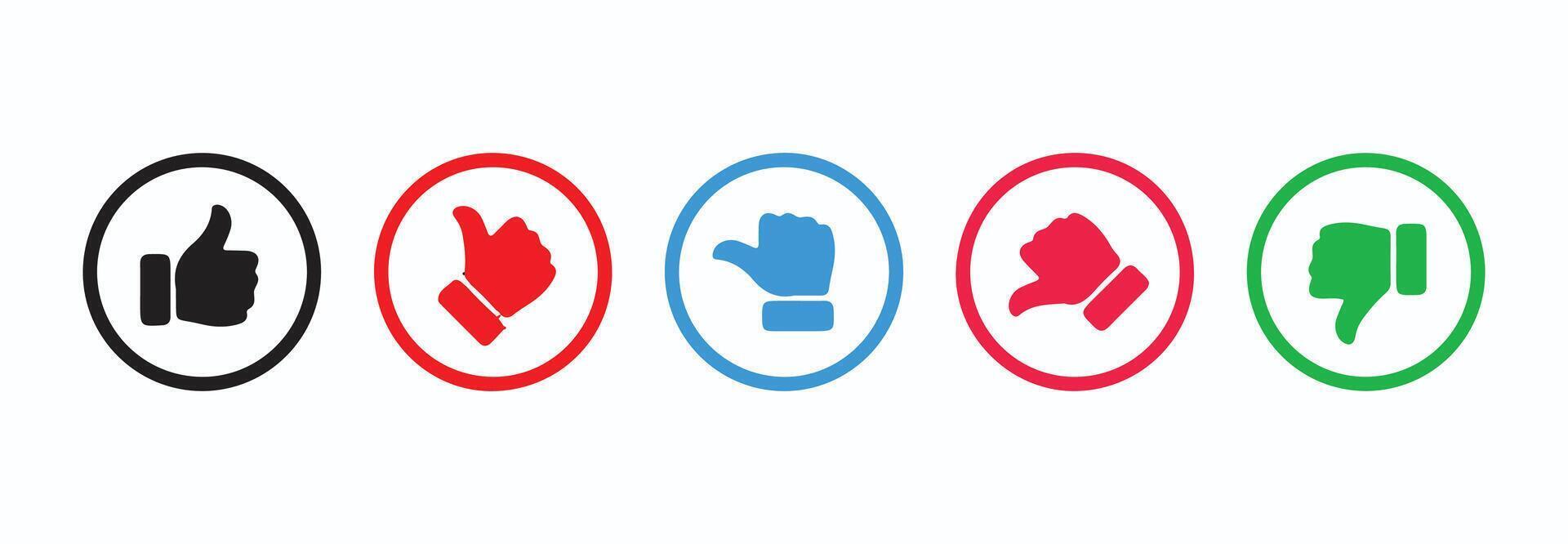 Like and dislike social network vector
