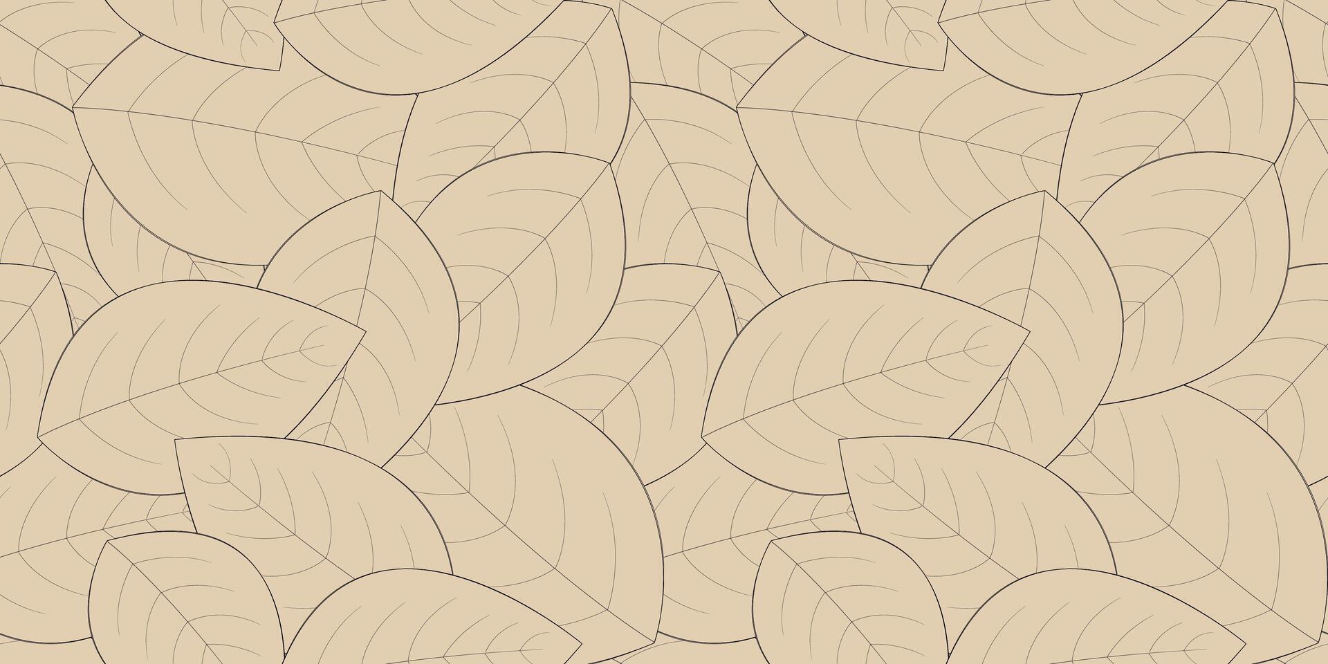 brown foliage seamless pattern. Design for fabric, cover, banner, invitation. vector