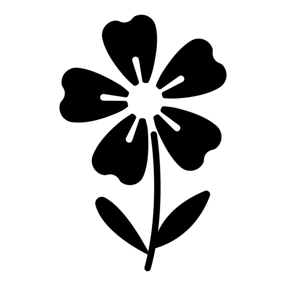 Graphic Flower silhouette icon symbol illustration vector