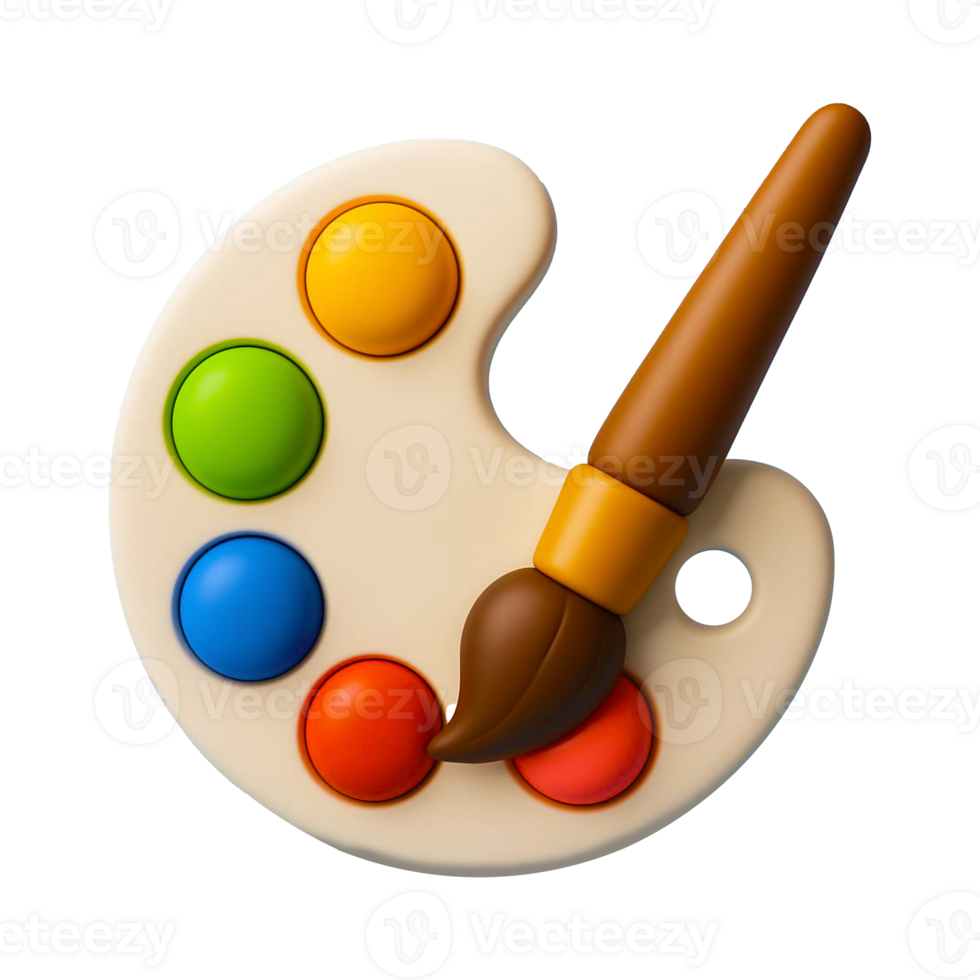 3D Cartoon Recolor Tool Icon png