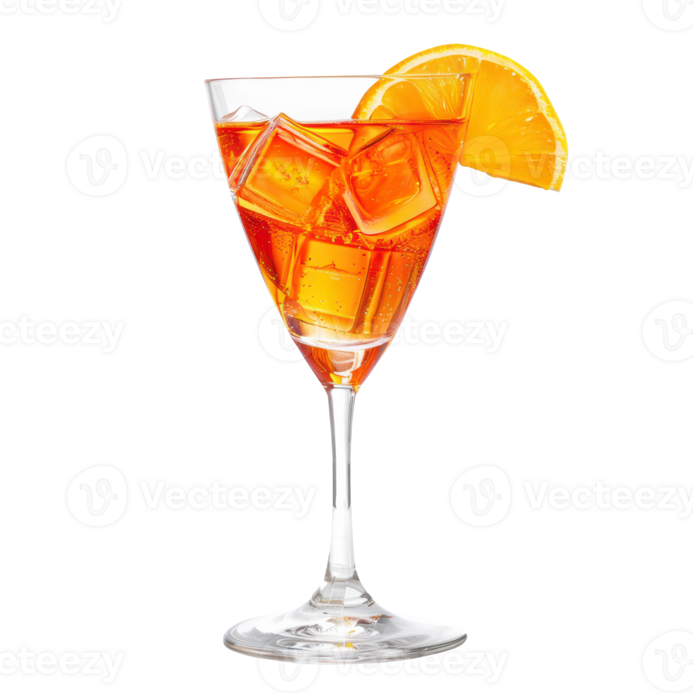 A bright orange cocktail with orange slime png