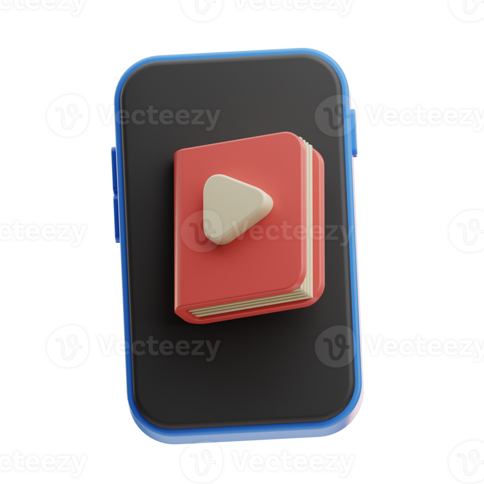 Smartphone with Play Button Icon png