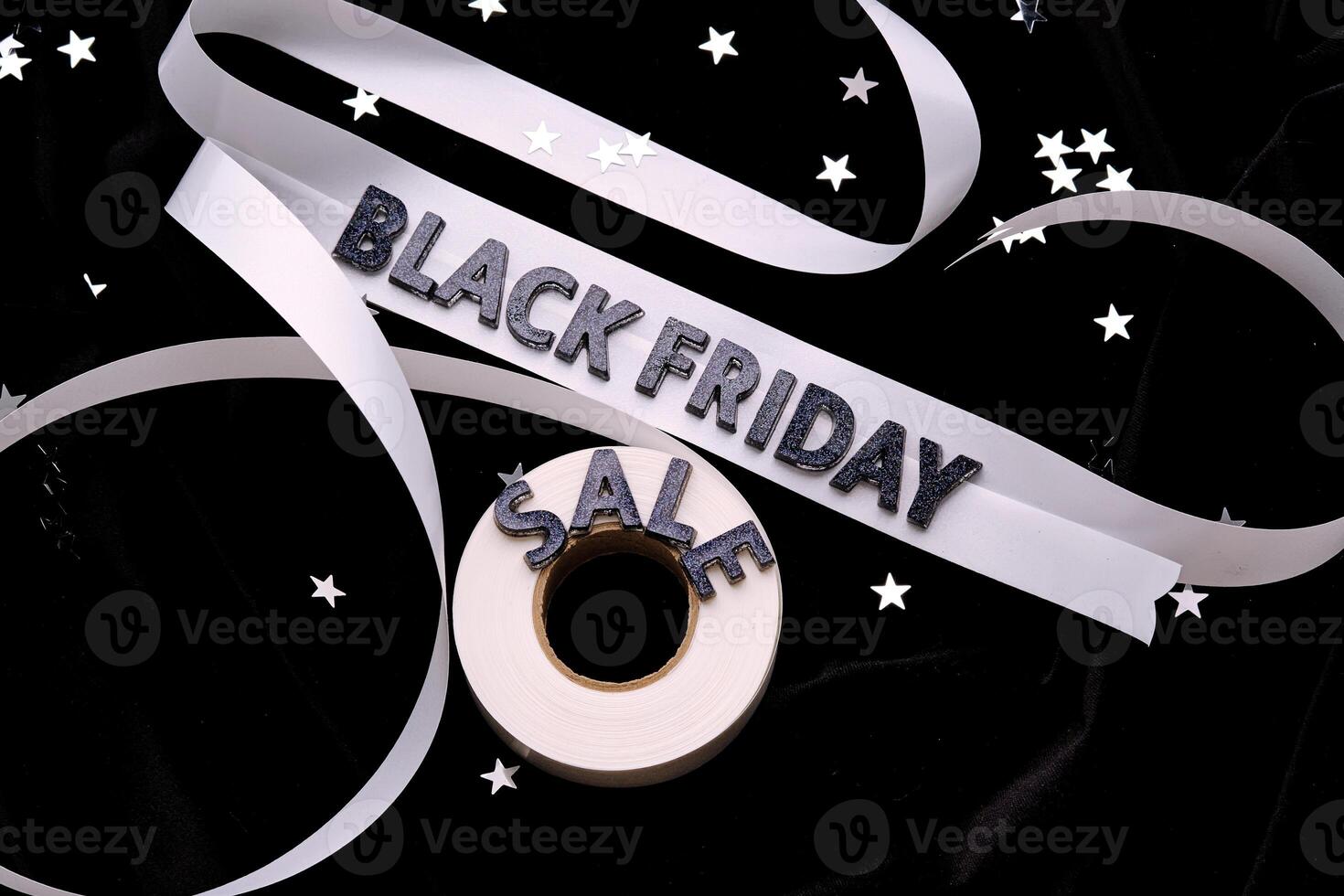 Background with the inscription dedicated to BLACK FRIDAY SALE. photo