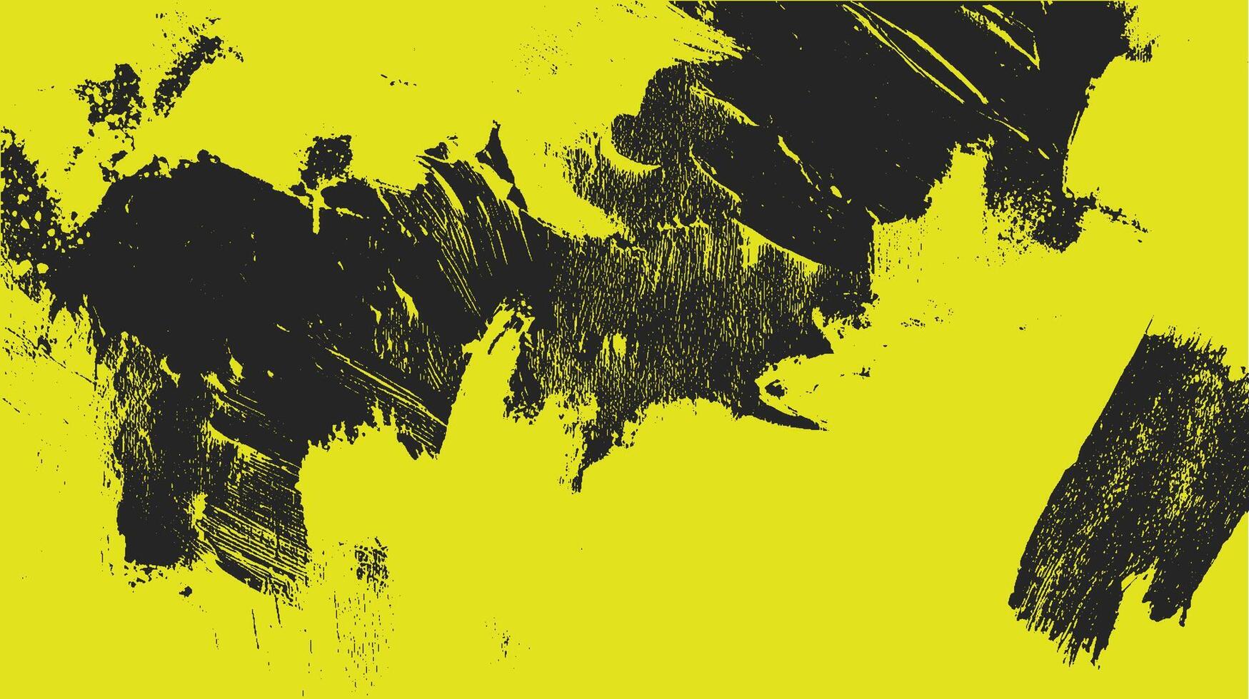 Abstract grunge texture with black brush strokes and chaotic pattern. Modern paint background illustration. vector
