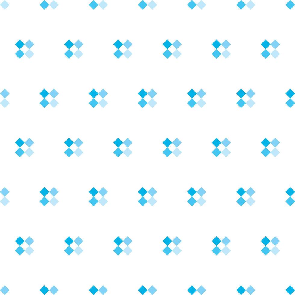 Repeating Blue Diamond Shapes on White Surface vector