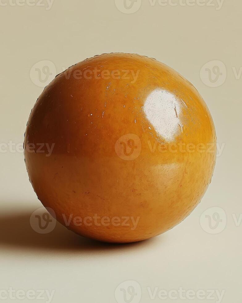 A large orange ball photo