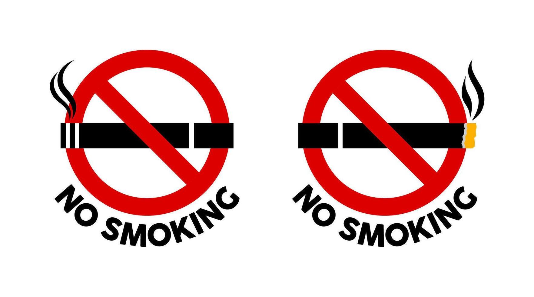 No smoking sign icon. No tobacco sign. vector