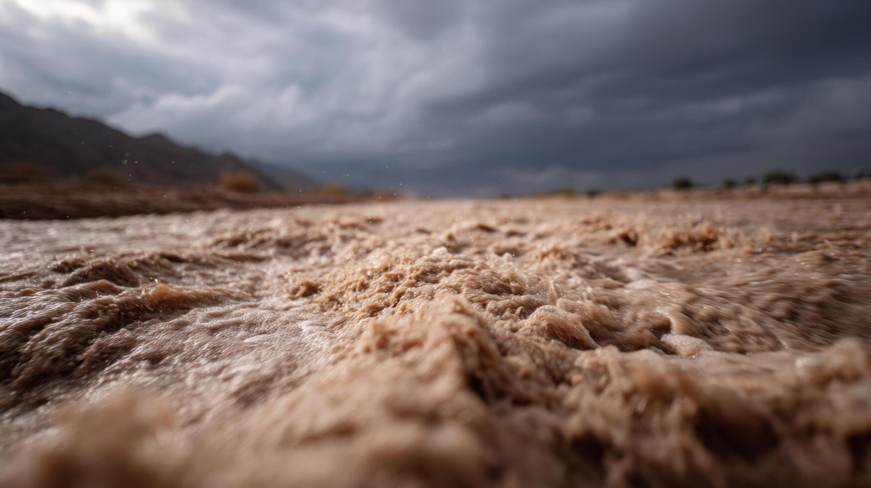 The Force of an Intense Desert Flash Flood photo