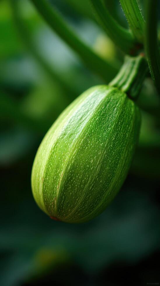 The Gardens Summer Staple A Plump Green Zucchini photo