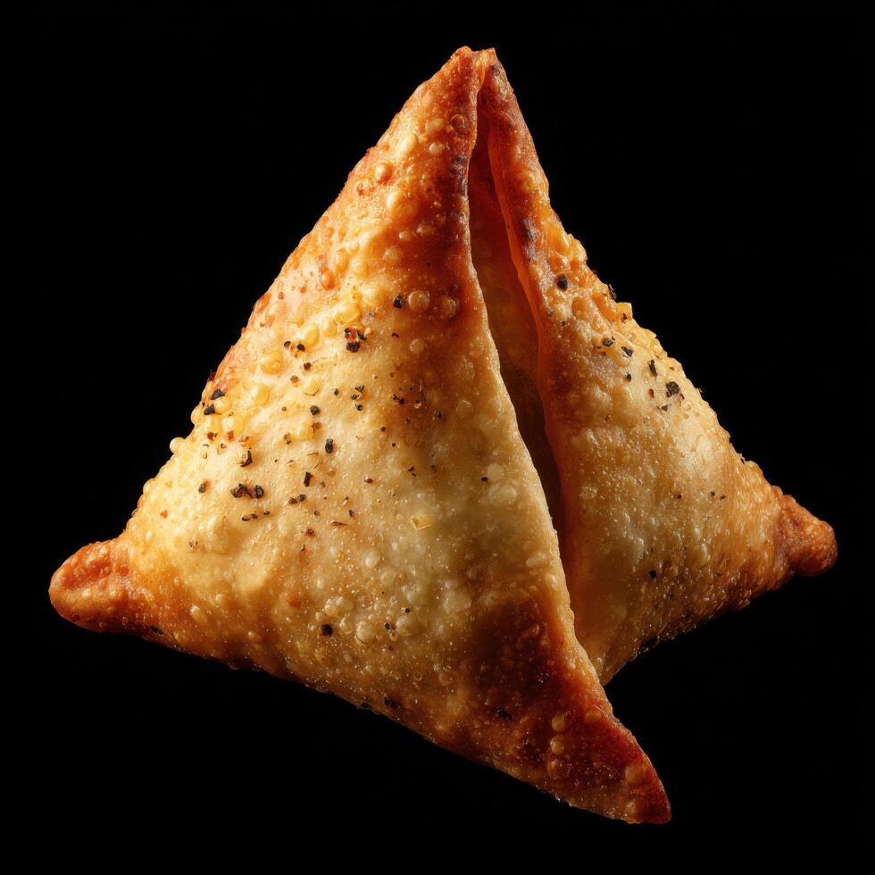 Classic Crispy Fried Samosa Appetizer photo