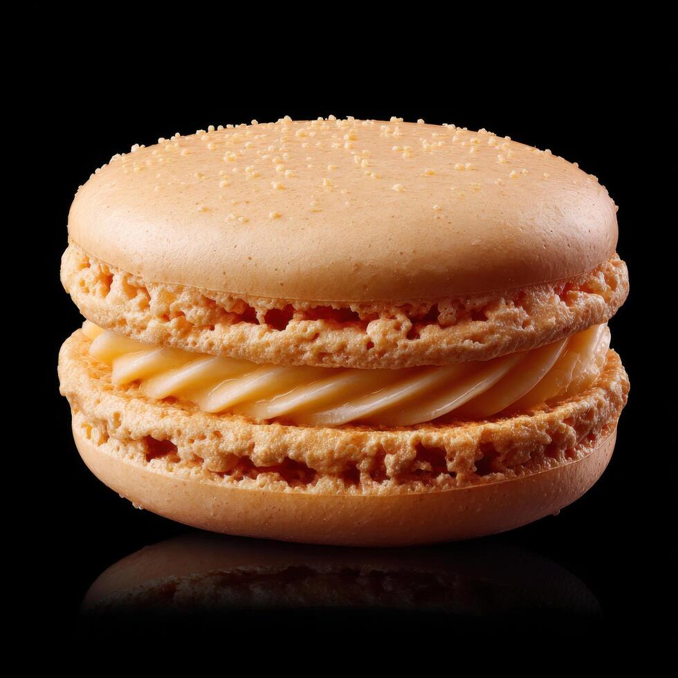 An Elegant Stack Of Colorful French Macarons photo