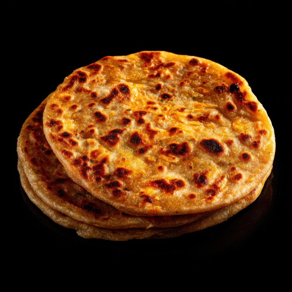 Classic Aloo Paratha With A Potato Stuffing photo