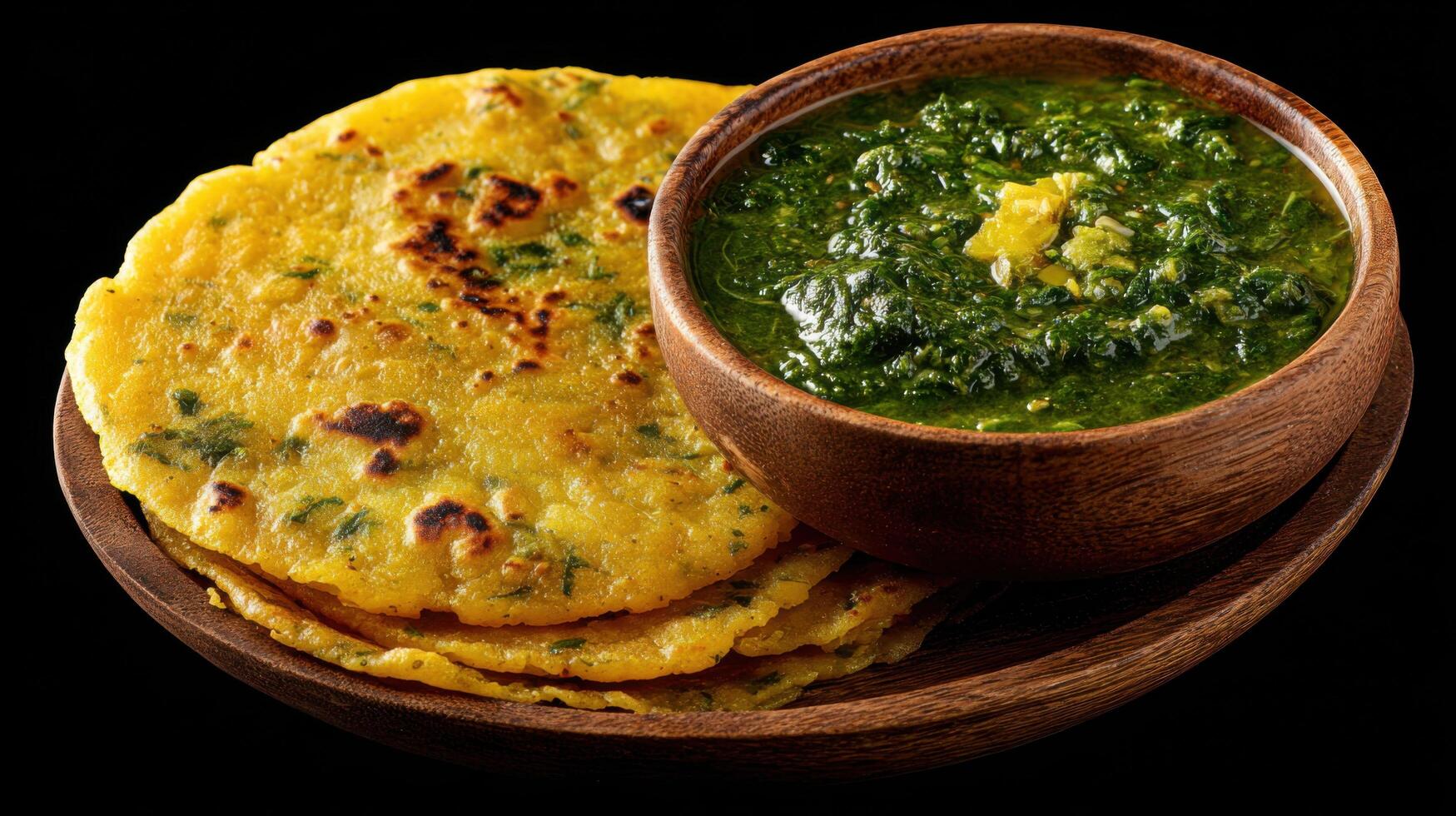 Authentic Sarson Ka Saag With Makki Roti photo