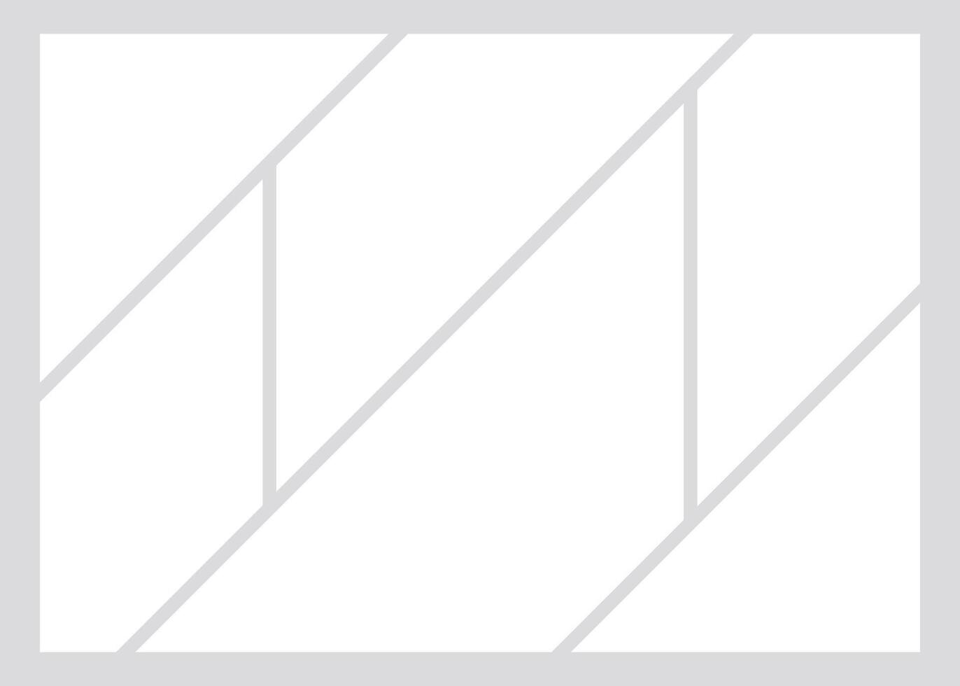 Photo collage template, empty mockup for photo montage. stock illustration vector