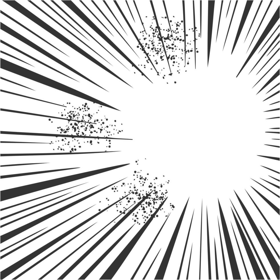Explosion Burst Effect in Comic Book Style vector