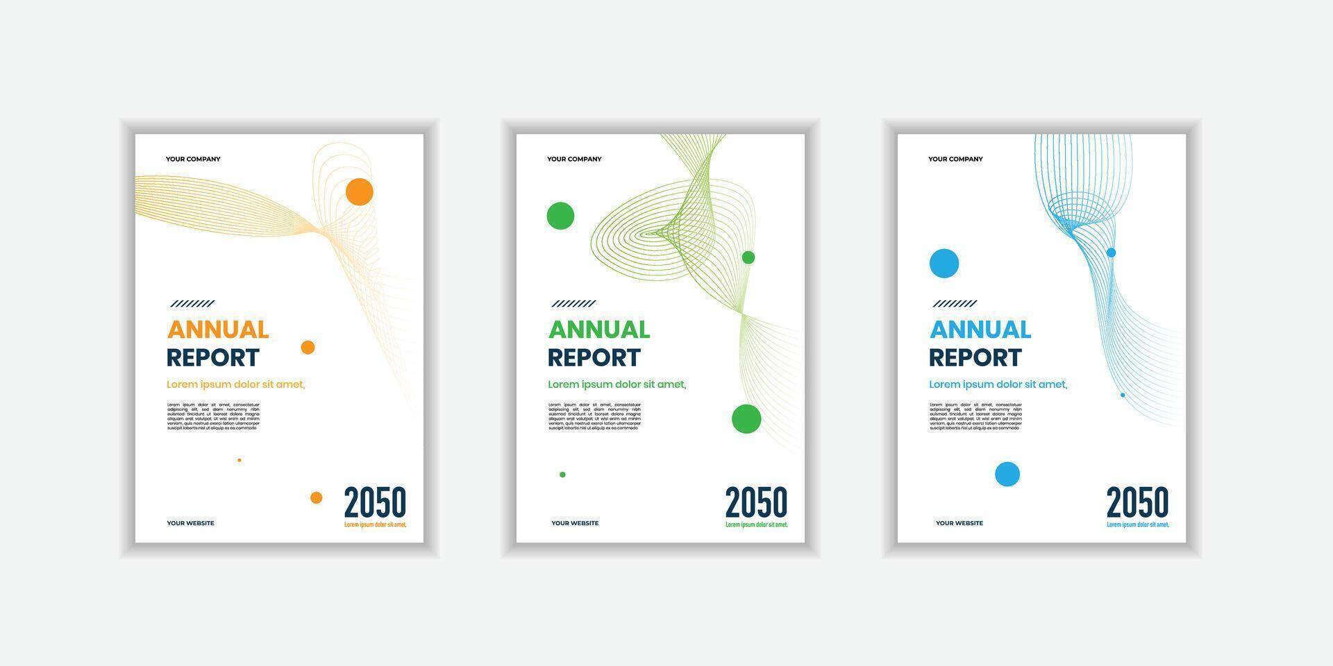 Business brochure cover template design and annual report or company profile cover layout design set collection. vector