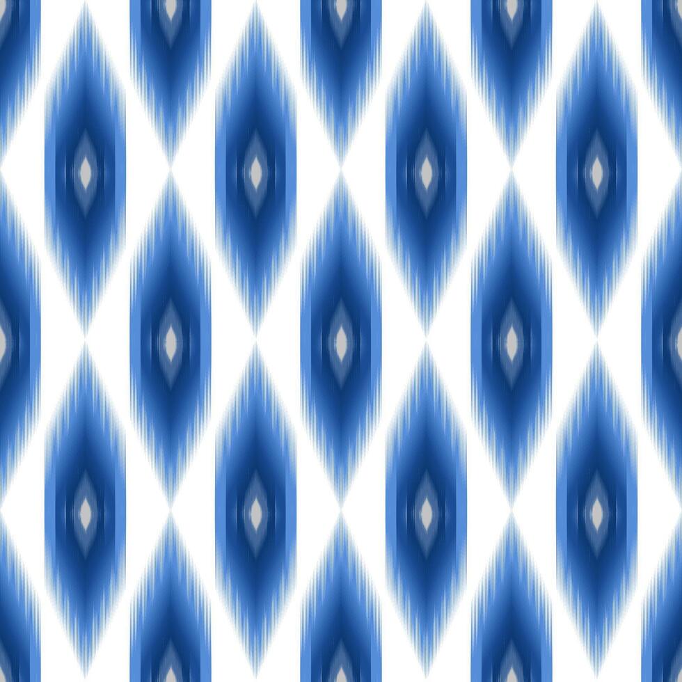 Ikat geometric with diamonds. Tribal ethnic texture. Ikat geometric pattern in Aztec style. Folk embroidery. background, wallpaper, textile, wrapping, carpet, print, clothing vector